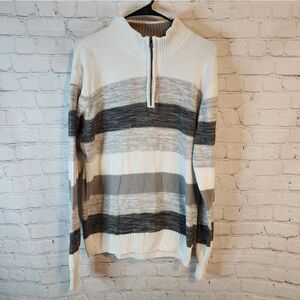 Men's Carbon zip-up sweater, size Medium